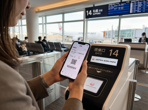 JALモバイル搭乗券の使い方