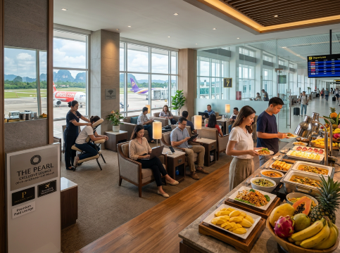 クラビ空港のザ・パール・エクスクルーシブ・ラウンジ
