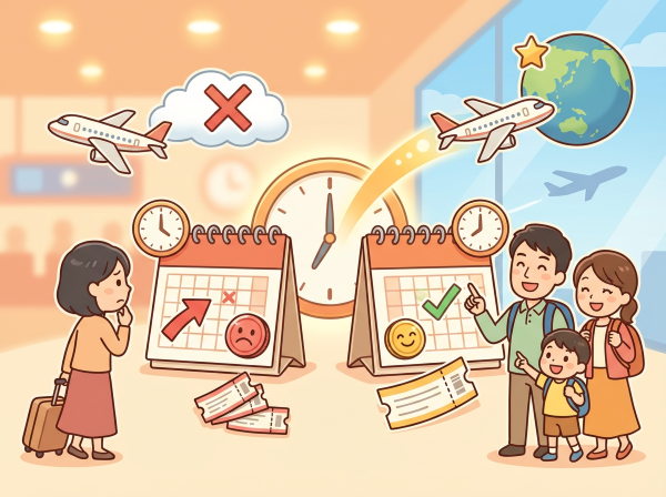 航空券を安く予約するにはタイミングも重要