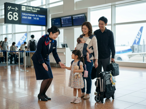 ANAで子連れ搭乗をサポートするサービス