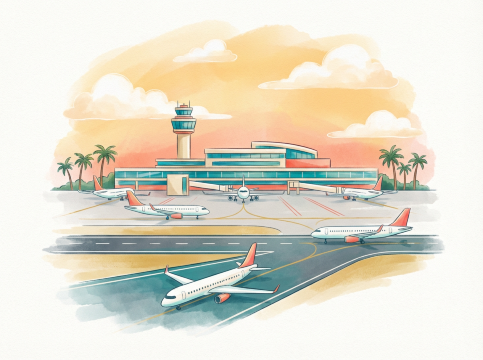 マイアミ空港案内図