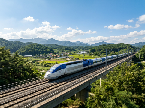 단풍 속을 달리는 KTX 기차 여행