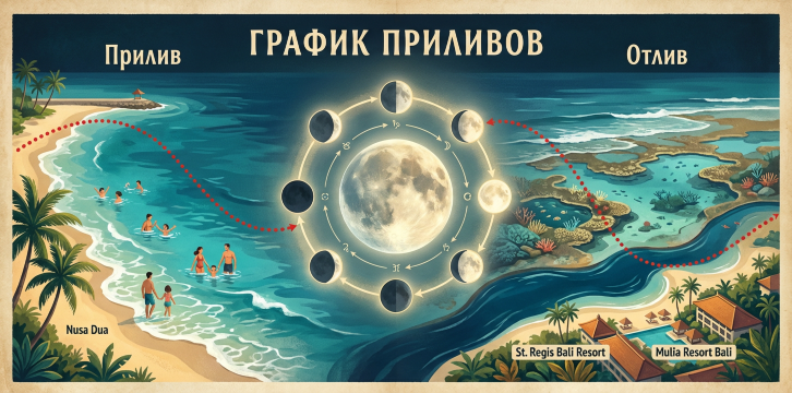 График приливов Бали.