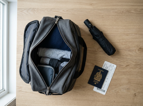 bring an umbrella on a plane Travel Bag Prep