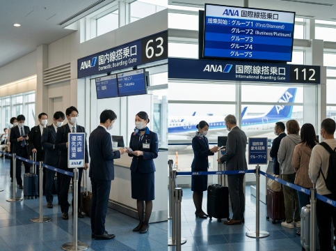 ANAの優先搭乗は国内線と国際線で違う？