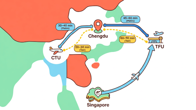 Chengdu airport map