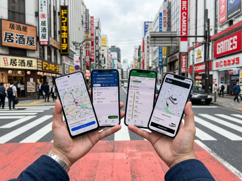 Tokyo navigation apps.