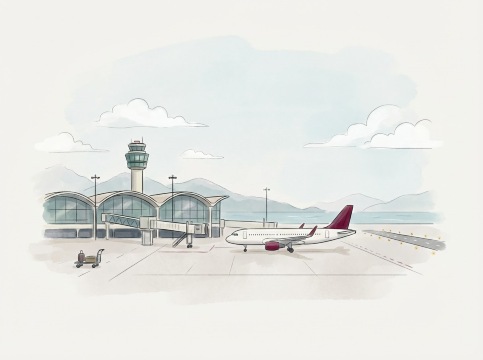 香港空港のイラスト