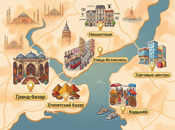 Торговые районы Стамбула.