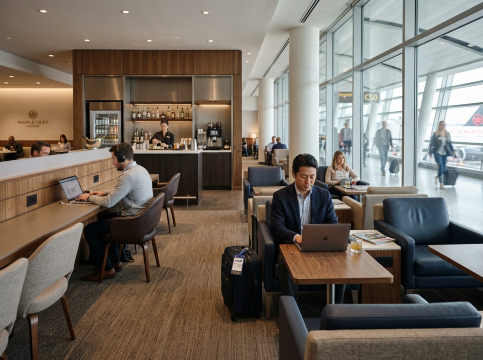 ANA便利用者のホームグラウンド｜Air Canada Maple Leaf Lounge