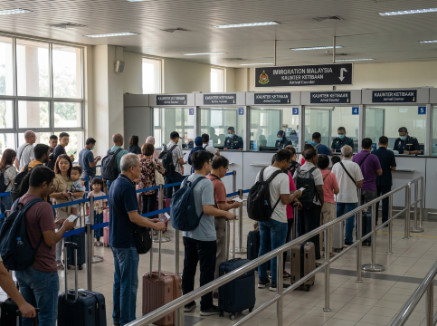 Malaysia border arrival.