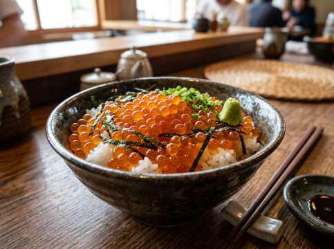 三文魚子丼