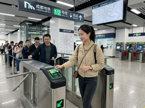 Tapping Tianfu Tong Card