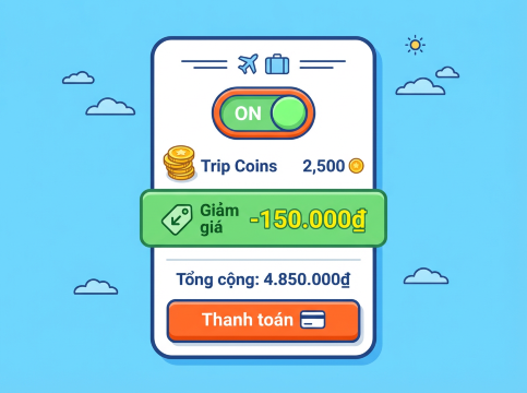 Giảm giá Trip Coins