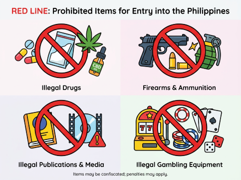 Philippines prohibited items