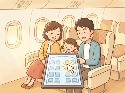 飛行機の座席指定