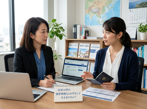 30日以内の語学研修ならビザなしで大丈夫ですか?