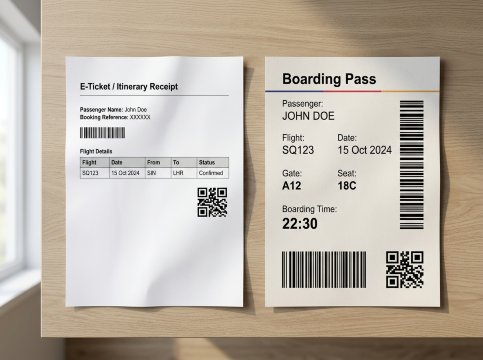 E-Ticket vs Boarding