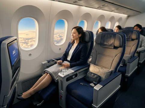 ANAプレミアムエコノミーで快適な空の旅を楽しもう