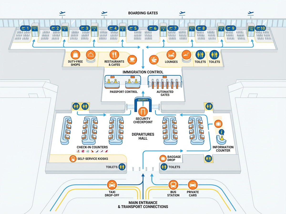 Phuket Airport Departures Layout