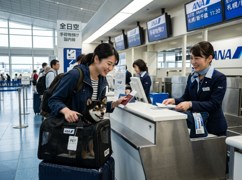 ANAでペットを飛行機に乗せた人の口コミ・評判