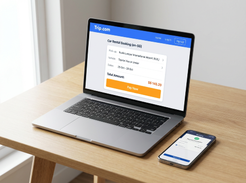 Pagamento del tuo noleggio auto Trip.com.