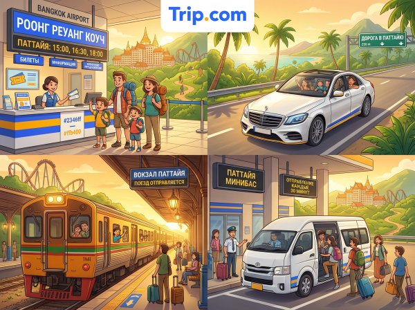Транспорт Бангкок — Паттайя: все способы, цены и расписание