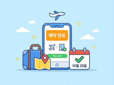 트립닷컴 예약 완료