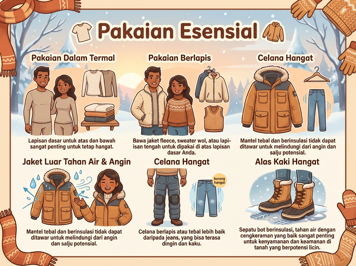 Pakaian Esensial yang harus dibawa ke xian pada bulan Januari