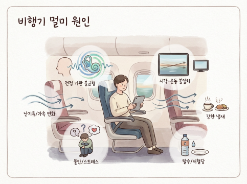 비행기 멀미 원인