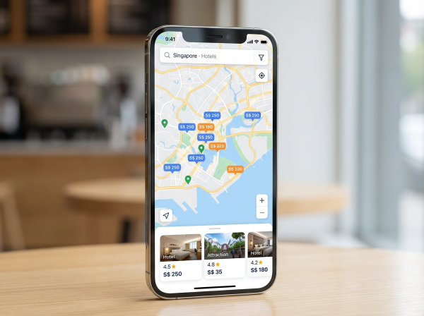 Trip.com Kartenansicht