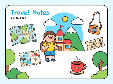 Travel Notes Illustration