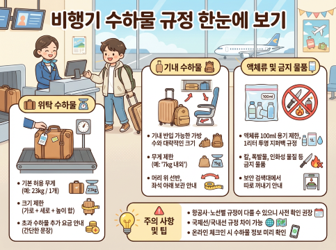비행기 수하물 규정 한눈에 보기