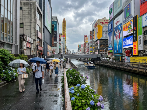 Osaka June Rain.