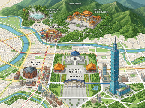 Taipei Tourist Map