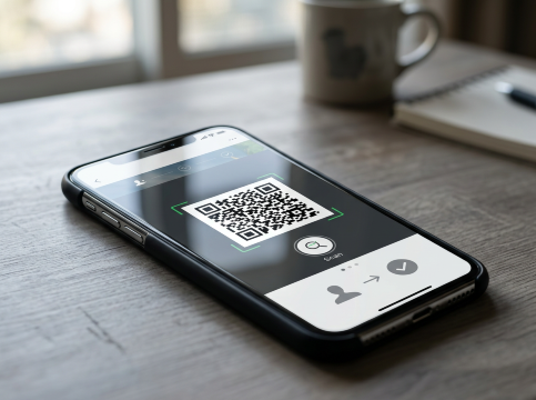 WeChat登録時にQRコード認証が表示された場合