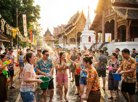 Songkran em Chiang Mai