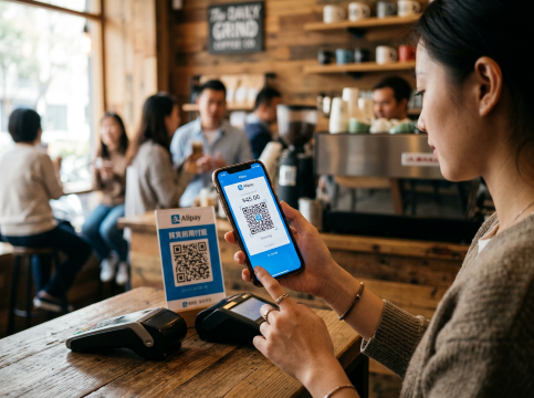 **Alipay QR bayar**