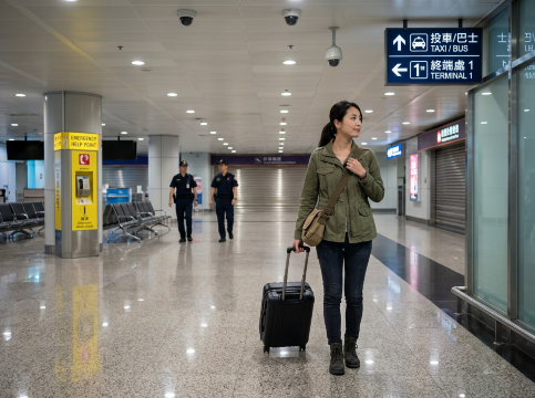 女性一人でも大丈夫？深夜の桃園空港の治安と防犯対策