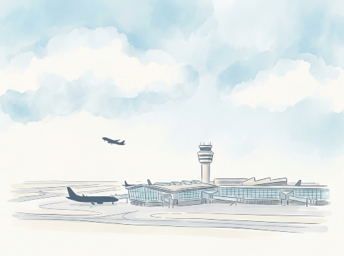 カルガリー空港のイラスト依頼