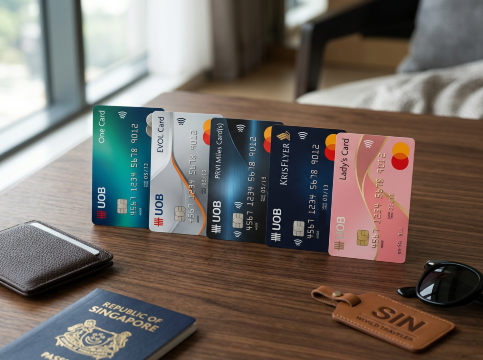 UOB Cards Arranged