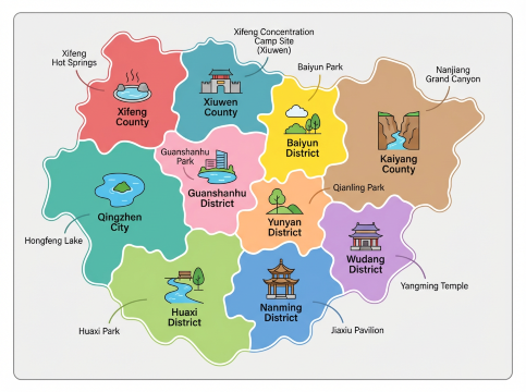 Guiyang district map