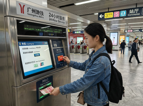 Isi ulang kartu metro.