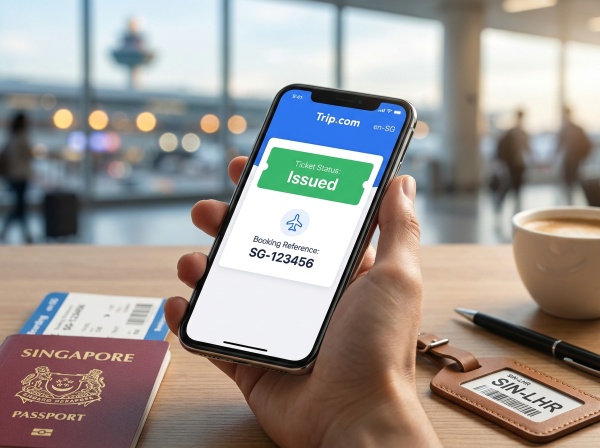 Trip.com Ticket Issued