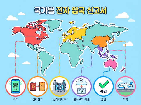 국가별 전자 입국 신고