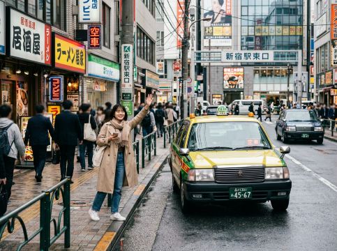 Hailing Japan Taxi