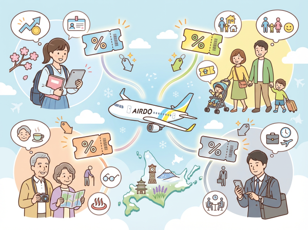 対象者限定で使えるエアドゥ割引一覧