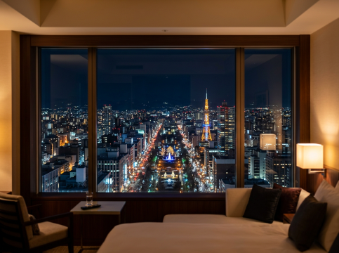 札幌の夜景ホテルは客室から見える景色で選ぼう