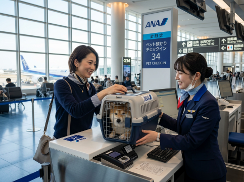 ANA国際線でペットを預ける場合の注意点