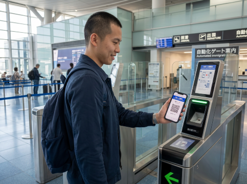 Japan Arrival Card QR Code Scan